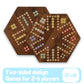 15 Inches Wooden Fast Track Board Game Original Aggravation Board Game Wahoo Board Game For 6 And 4 Players With Marbles And Dic