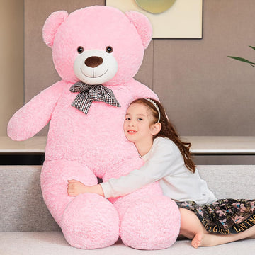 SNOWOLF Giant Teddy Bear 55inch Stuffed Animals Plush Toy Big Soft Bear for Girlfriend Kids Valentines Christmas Birthday, 7Lbs