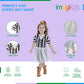 Beetlejuice Toddler Girls Drop Shoulder Cosplay Tulle Dress Black/White Stripes 2T