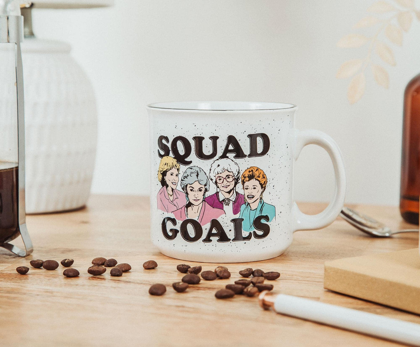 The Golden Girls ''Squad Goals'' Ceramic Camper Mug | Holds 20 Ounces