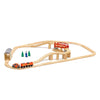 Melissa & Doug Swivel Bridge Wooden Train Set (47 Pcs) - Wooden Train Set For Kids Ages 3+