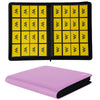 MORABTO enhanced 1000+ Pockets Card Binder 16 Pockets Trading Card Binder Ringless Side Loading Trading Card Album Folder for TCG -Pink Purple