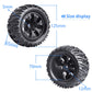 Hobbypark 4pcs Height 4.92'' (125mm) 12mm Hex RC Truck Wheels and Tires Set for Traxxas Redcat 1/10 Scale RC Truck Monster fit 2