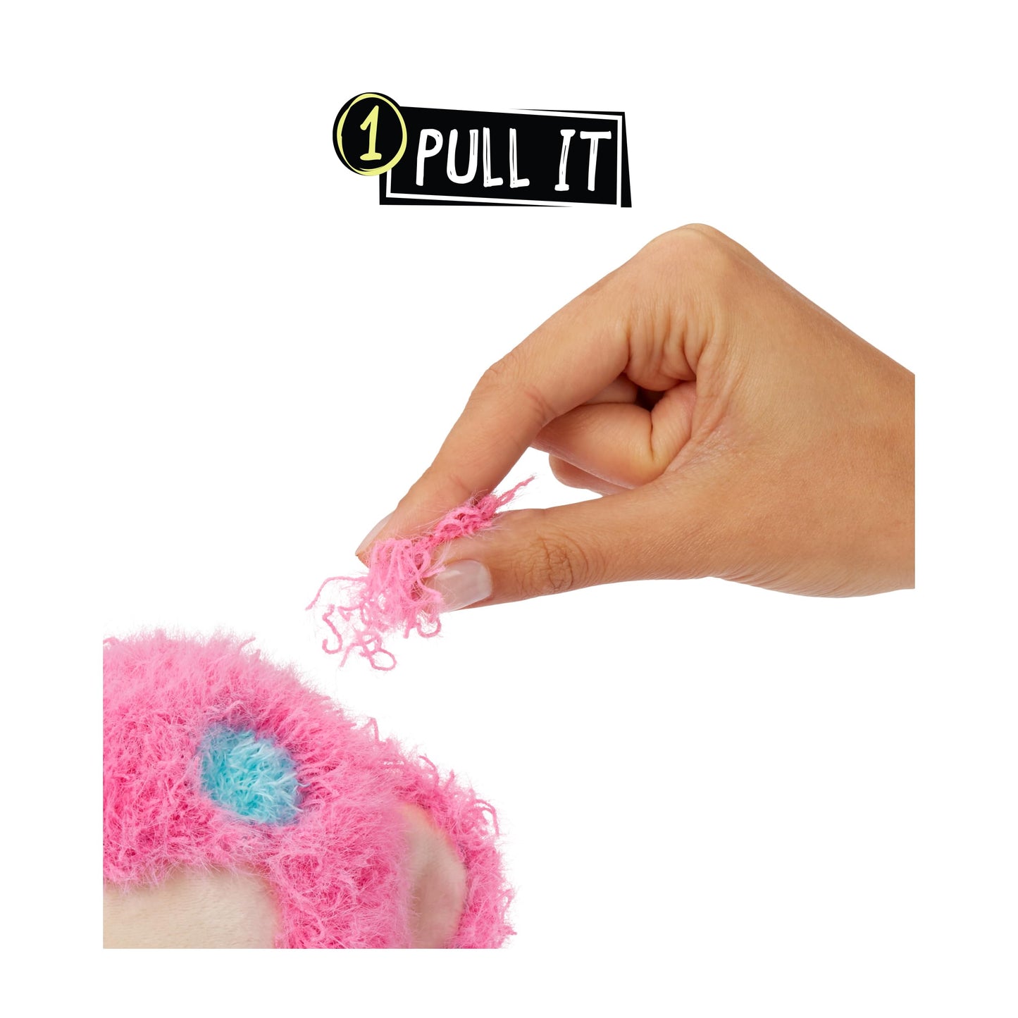 Fluffie Stuffiez Monkey Plush - Small Collectible, Multicolor, Ultra Soft Polyester, ASMR Fidget DIY Fur Pulling, Model 511670
