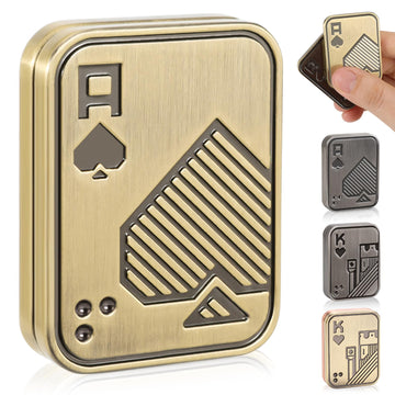 Judixy Fidget Slider, Metal Poker Push Card, Fidget Toys, Fidget Toys Adults, Fidget Clicker, Relieve Stress Anxiety Adhd, Offic