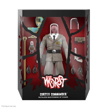 Super7 Ultimates! The Worst Cortex Commander - 7'' The Worst Action Figure With Accessories Collectibles And Retro Toys