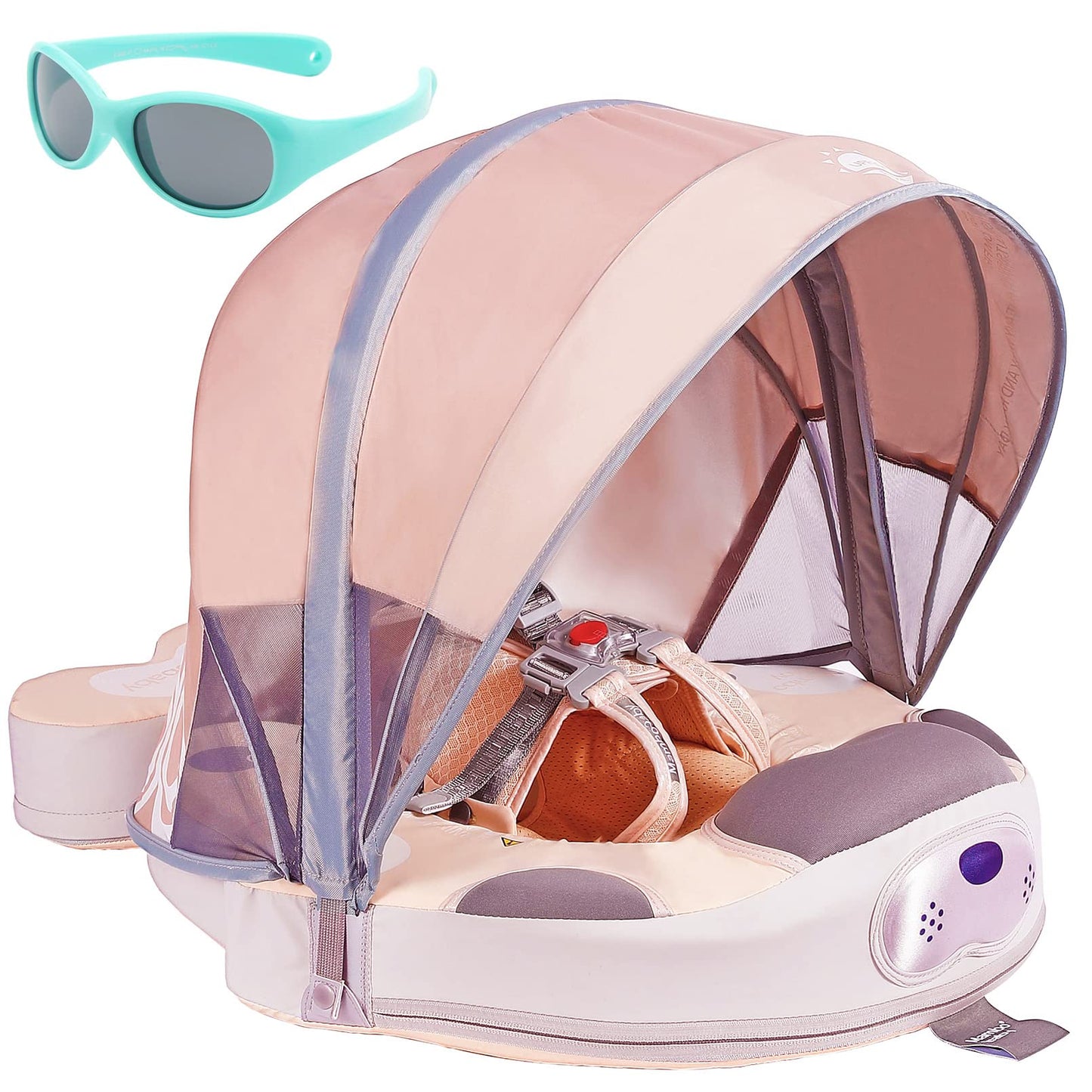 3Months To 48Months 3Rd Swim Mode Standing Stroke Baby Stroller Canopy Mambobaby Non Inflatable Baby Float Swim Trainer Solid Infant Pool Float Swim Ring