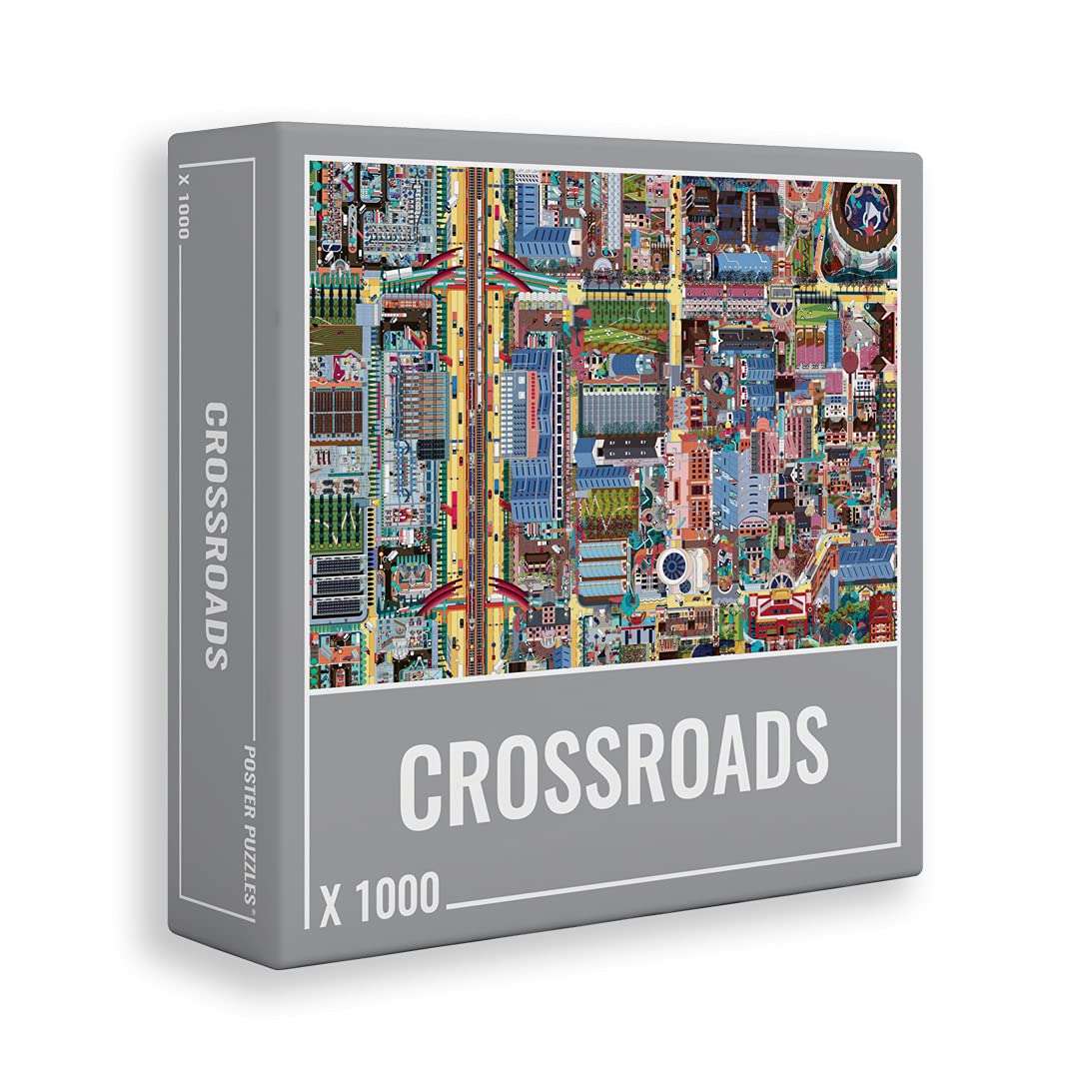 Cloudberries Crossroads Puzzle, Beautiful, Challenging Street Map Puzzle For Adults, Super Detailed 1000 Piece Jigsaw Puzzles
