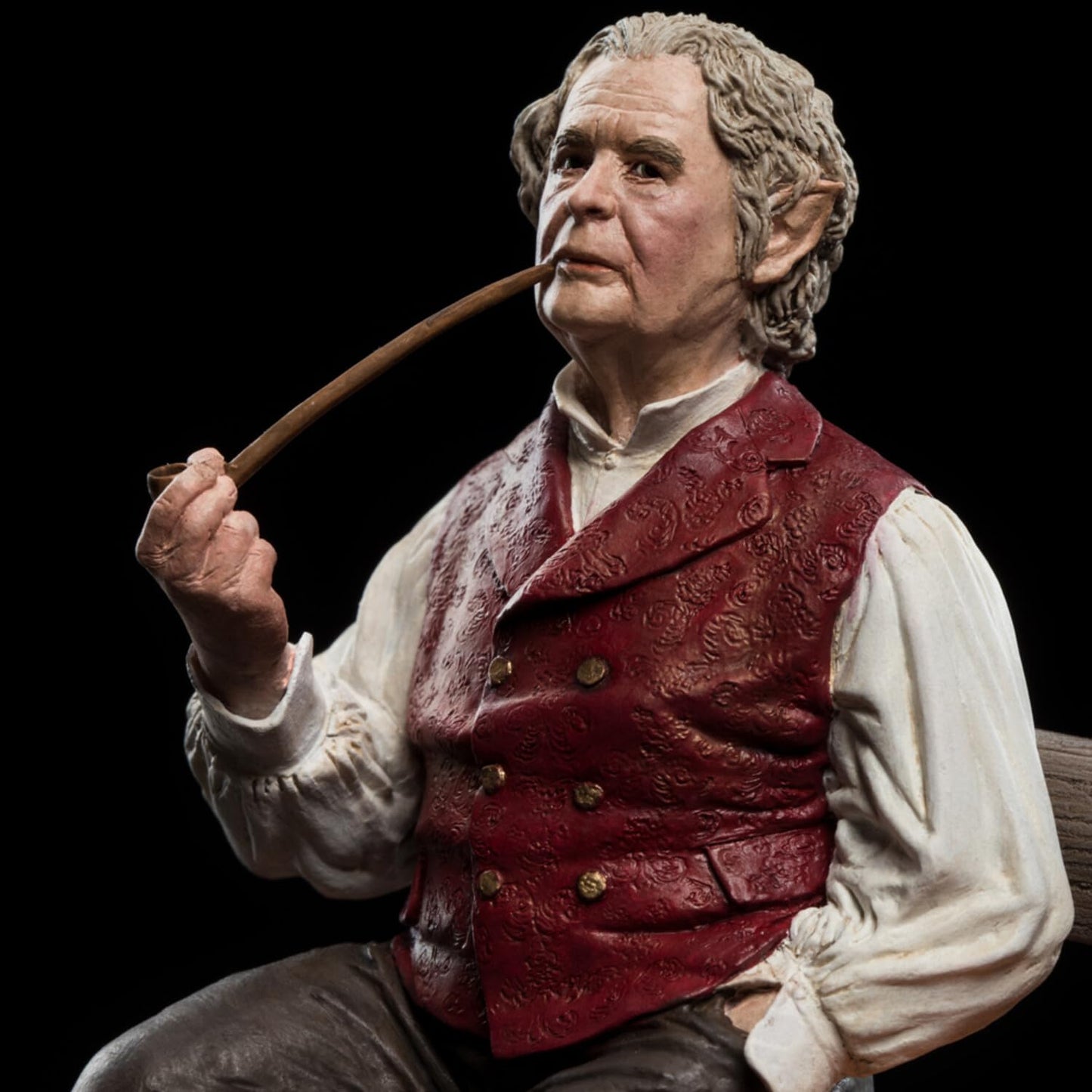 Weta Workshop Bilbo Baggins Premium Mini Statue - Gold Polystone - Model WETA860102640