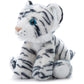 The Petting Zoo Tiger Stuffed Animal, Gifts For Kids, Wild Onez Zoo Animals, White Tiger Plush Toy 9 Inches