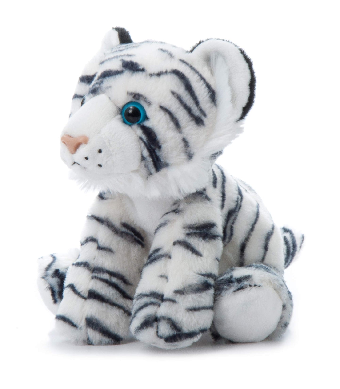 The Petting Zoo Tiger Stuffed Animal, Gifts For Kids, Wild Onez Zoo Animals, White Tiger Plush Toy 9 Inches