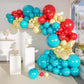 MEBAY Teal Balloons Garland Arch Kit, 156Pcs Turquoise Blue Macaron Yellow Red Latex Balloon Different Sizes 18 12 10 5 Inch for