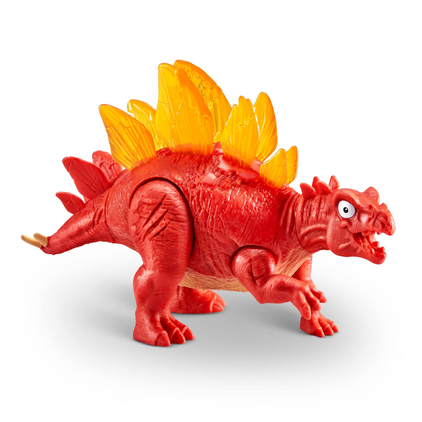 ZURU SMASHERS Mini Jurassic Dino Egg - Light Up Stegosaurus Toy, Plastic Fossil with Volcano Slime, Model 74107D for Kids