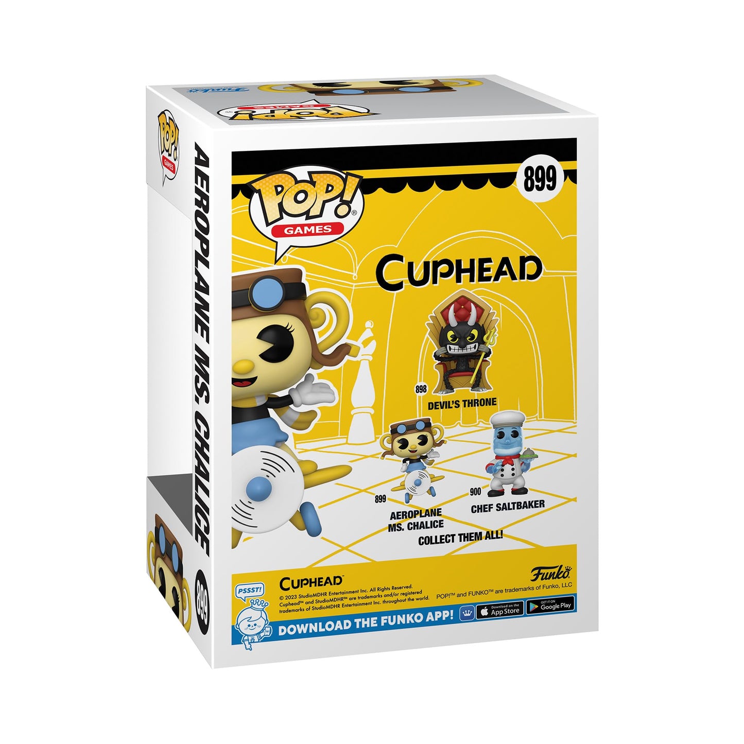 Funko Pop! Games Cuphead Aeroplane Ms. Chalice Vinyl Figure - Multicolor, Standard Size, Model 61417