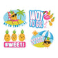 PINEAPPLE STICKERS JUMBO SCENTED