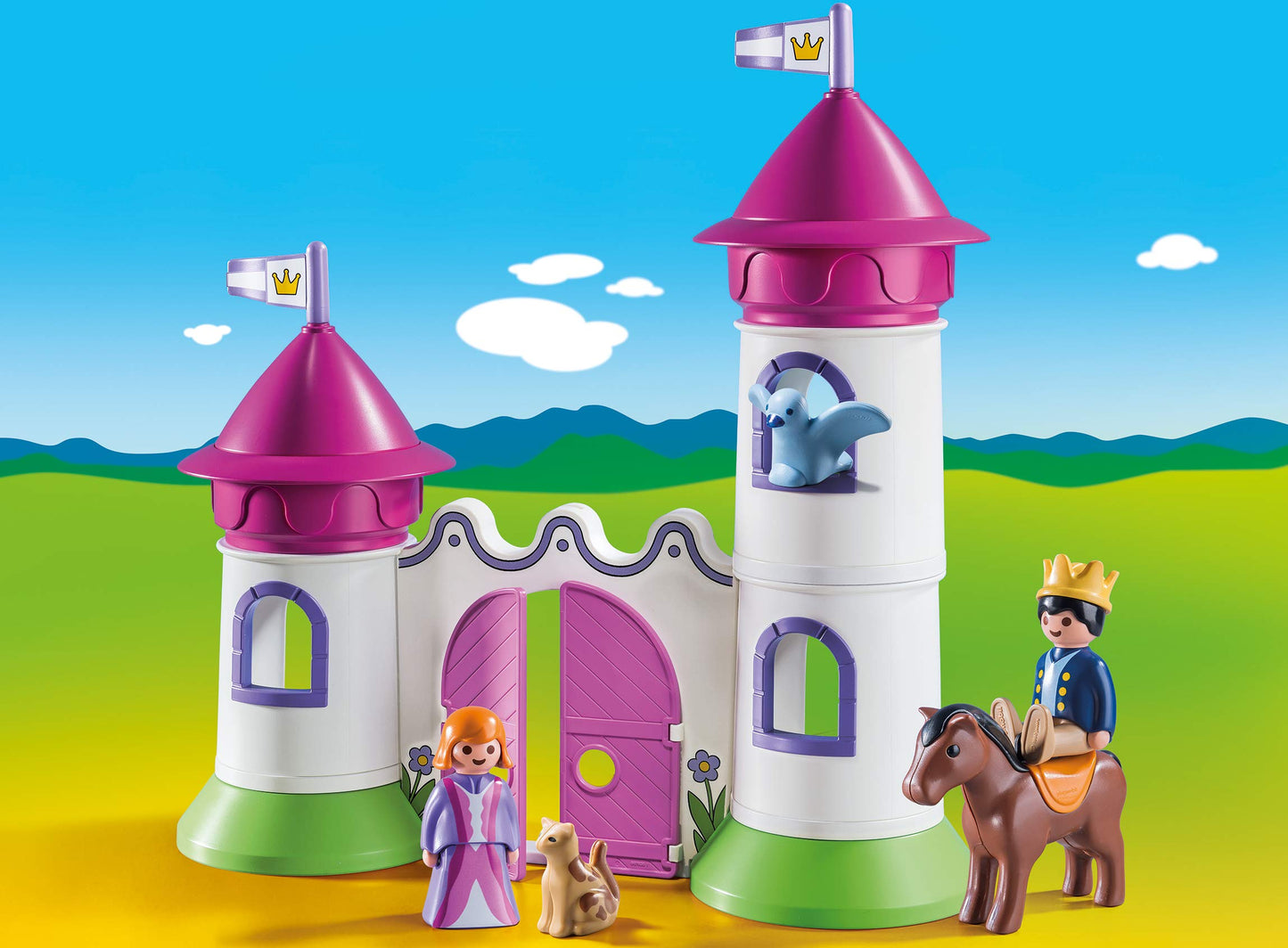 Playmobil Castle With Stackable Towers, Multicolored