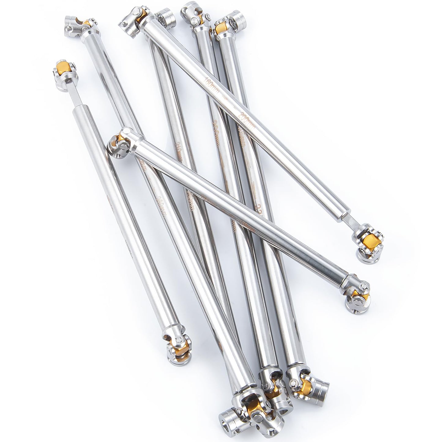 RC-Hub 1Pcs RC Driveshafts Metal Drive Shaft 45-50/47-57/55-67/60-80mm for 1:14 Tamiya Trailer Tractor Truck RC Crawler Car (195