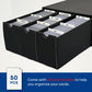 Fageverld Trading Card Storage Box, 12 Drawer Cardboard Box with 50 Dividers for MTG, TCG, Magic, Baseball - Black