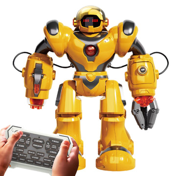 Bezgar Robot Toys For Kids 3-12 Years Old - Big Rc Robot Programmable Dancing With 22 Actions, Remote Control Emo Robots Support