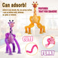 Bendable Giraffe Figures, Set Of 4 Flexible Giraffes, Telescopic Suction Cup Giraffe Toy, Telescopic Pop Tubes, Fidget Tubes Sen