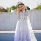 Jeroesja Princess Dresses For Girls - Classy Queen Of Snow Princess Costume With Accessories - Dress Up Clothes For Halloween