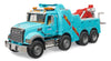 Bruder 02831 Mack Granite Heavy Rescue Wrecker Tow Truck with Light & Sound Module | Realistic Recovery Vehicle Toy for Indoor &