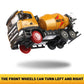 duturpo 1/50 Scale Metal Diecast Cement Mixer Toy Truck, Metal Construction Vehicles Trucks Model Toy for Boys Kids