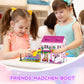 Pink Girls Summer Villa Friends Building Set Compatible With Lego Friends Construction Educational Toy For Kids Age 8-12 And Up 1018 Pcs
