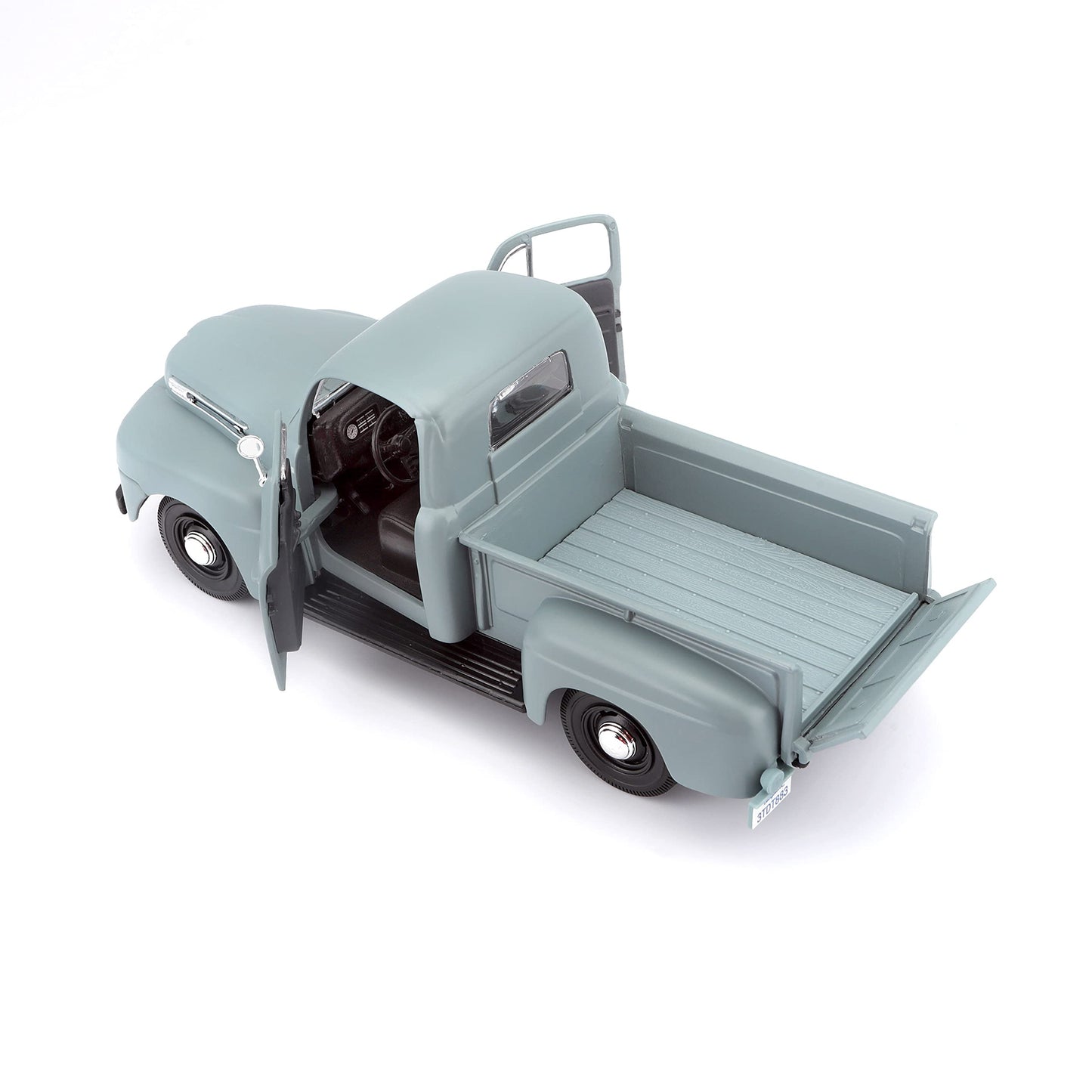 Maisto 1:25 Scale 1948 Ford F-1 Pickup Diecast Truck Vehicle, Colors May Vary [Grey/Blue]