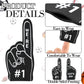 SEEVOR 12pcs Foam Finger Mini Foam Fingers 5 Inch Cheerleading Foam Finger For Sports Events Games Themed Birthday Party (Black)