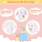 Marsjoy Easter Bunny Talking Robot - 6.3'' Interactive Plush Toy, Repeats Your Words, Dances, And Shakes For Kids, Boys, Girls,