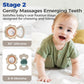 Evoceler Softness Staged Teething Toys (30 Super Soft, 50 Soft, 70 Regular) For Baby Teething Relief - 10 Pcs Pacifier-Grade Sil