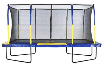 Upper Bounce Rectangle Trampoline Set enhanced Top-Ring Enclosure System - Outdoor Recreational Trampolines - Gymnastics Rectangular Trampoline Kids - mature-themeds  Supports Upto 500 lbs