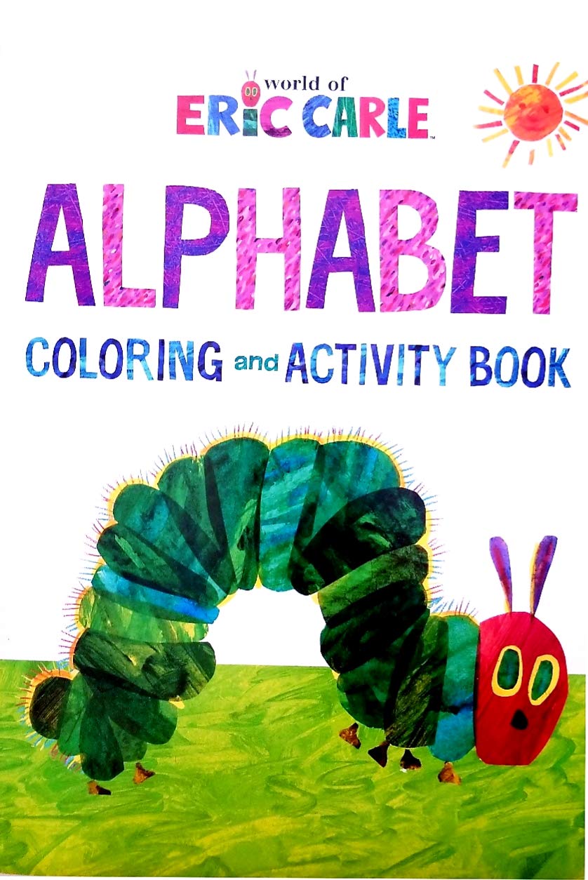 Best Bargins World of ERIC Carle Numbers & Alphabet Coloring Activity Books Set Bundle