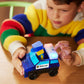 MAGNA-TILES Police Station 35-Piece Magnetic Building Set, 17"x3"x12", Multi-color, Durable ABS Plastic, Model 252035PS
