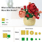 SJIADA 8 Pieces Flower Block Set  Plant and Succulent Toys Birthday Gift for Women and Girls As a Decoration or mature-themed Block Toy
