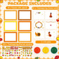 24 Sets Thanksgiving Handprint Crafts Kits for Kids DIY Thanksgiving Hand Keepsake Craft with 3 Large Ink Pads Fall Palm Paintin