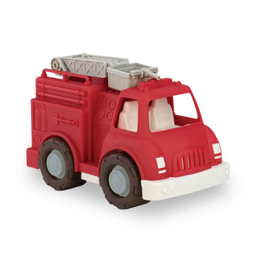 Battat- Wonder Wheels- Fire Truck - Red Fire Truck Toy With Moveable Ladder & Basket - Classic Rescue Vehicle For Toddlers, Kids