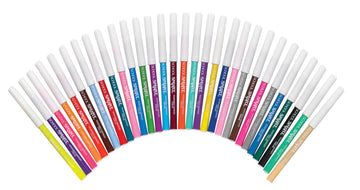 School Smart Washable Markers, Fine Tip, Assorted Colors, Pack Of 30