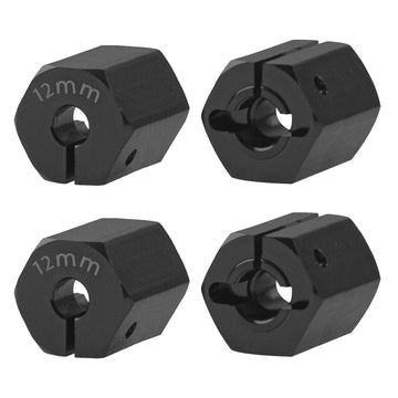 Vgoohobby Aluminum Alloy 12mm Wheel Hex Hub Drive Adapters with Pins Screws Compatible with Axial SCX10 HSP HPI Tamiya Redcat 1/