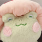 Frog Plush Toys, 10'' Cute Frog With Pink Mushroom Hat Stuffed Animals, Kawaii Plushies Gift For Kids Girls Adults Valentines Bi