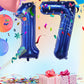 40Inch Number 17 Balloons Navy Blue Balloon 17 Numbers Self-Sealing For Birthday Party Decorations And Supplies Anniversary Part