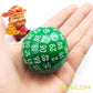 Bescon Polyhedral Dice 100 Sides Dice, D100 die,100 Sided Cube, D100 Game Dice, 100-Sided Cube of Green Color