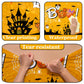 Gupesxu Mouse Halloween Party Decorations-3pcs Happy Boo Day Tablecloth, Yellow Pumpkin Ghost Mouse Halloween Tablecloth for Kid