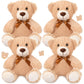 Civaner 4 Pack 14 Inches Bear Plush Stuffed Animals Cute Soft Bears Gifts Bulk For Girls Boys Girlfriend(Light Brown)