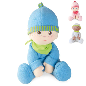 Haba Snug-Up Doll Luis 8'' First Boy Baby Doll - Machine Washable For Ages Birth And Up