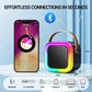 Kinglucky [All In One] Karaoke Machine With Bluetooth Speaker & 2 Wireless Microphones [Loud Sound & Dynamic Led Lights] Christm