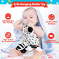 Gkdoms Baby Spiral Hanging Stroller And Car Seat Toys Black And White High Contrast Sensory Toy Newborn Plush Activity Toys Party Favors Quality Gifts For Baby Shower Easter Basket Stuffers -Bee