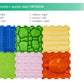 Sea Turtle Multi-Functional Sensory Mat For Autism 6 Pcs Therapy And Play, Featuring Puzzle Tiles And Orthopedic Massage, Module