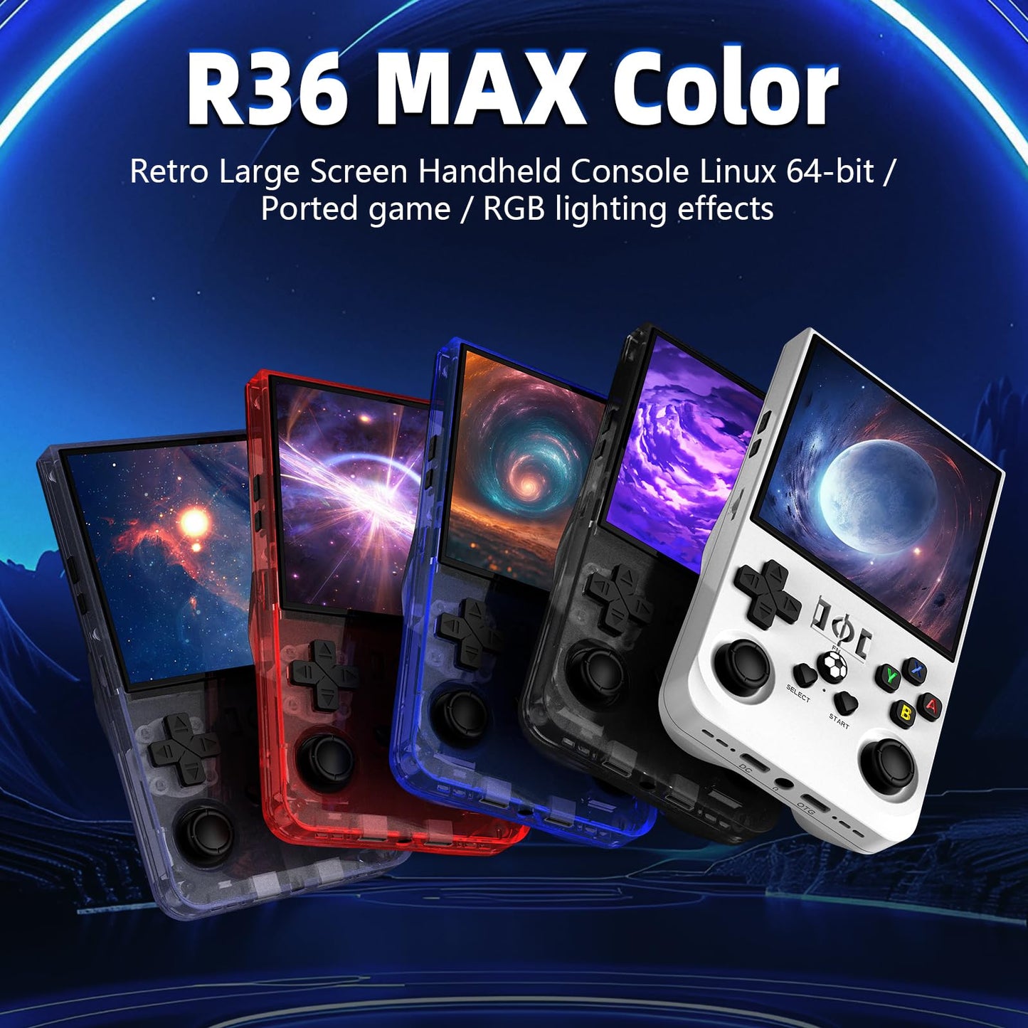R36MAX Retro Handheld Game Console, 4.0 Inch IPS HD Screen Retro Gaming Console, Linux System, 20+Mainstream Emulator Games Retr